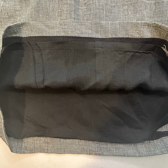 Cordelia gray and black plaid knee length lined high waist skirt size 6 - Picture 8 of 10